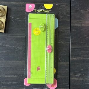 Green and Pink Paper Trimmer